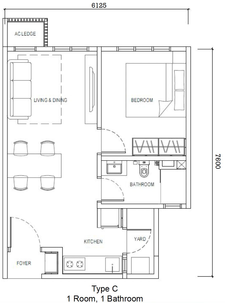 Type C floor plan